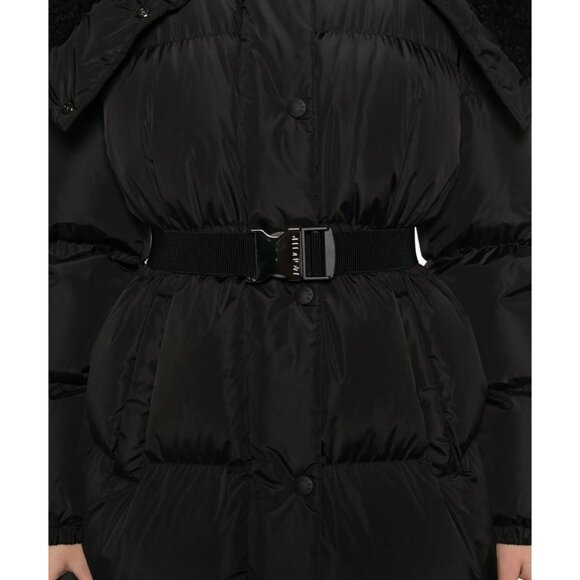 BNWT MONCLER $3,100 Women's Black Bruneaux Long Down Jacket Size 0 XS - Picture 8 of 16